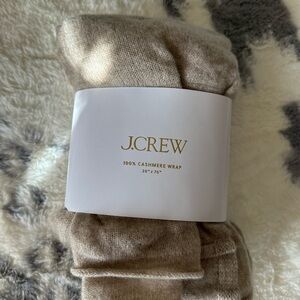 J. Crew Cashmere Scarf in Beige